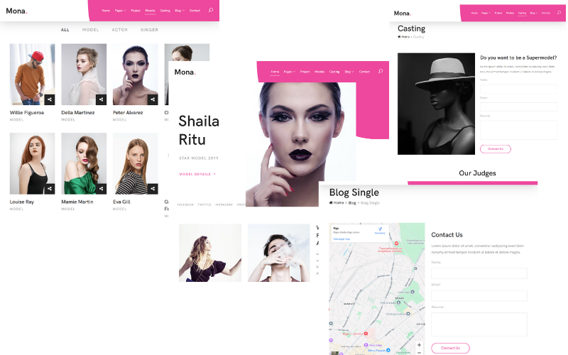 Modeling Agency Template